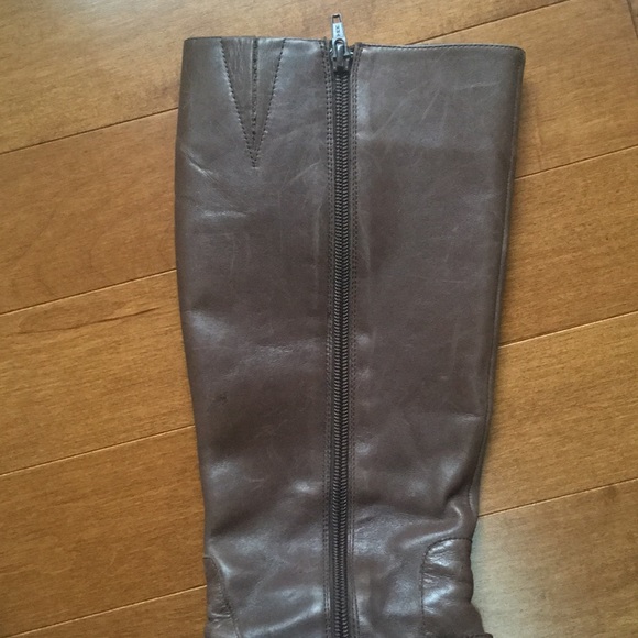 Ralph Lauren Brown Leather Tall Boot Size 7 - Picture 3 of 5